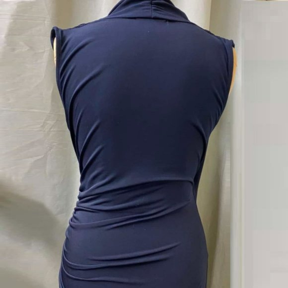 CUE Red Cut Out Sleeveless Office Knit Tank Top - Picture 4 of 8